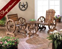 country style wagon wheel table rustic