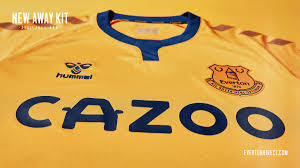 2020/21 third kit unveiled external link. Everton And Hummel Unveil Classic 2020 21 Amber Away Kit Royal Blue Mersey