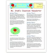 Microsoft Word Newsletter Templates Download Ms Template