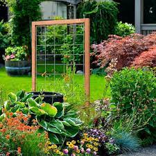 Wood Framed Hog Wire Trellis