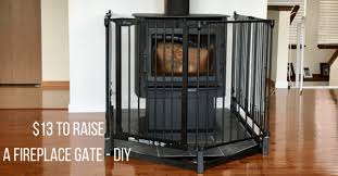 fireplace gate raising a baby gate