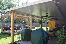 Patio Cover With Wooden Posts