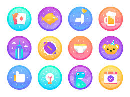 Fitness Badges 2x Badge Icon Icon Design Party Icon
