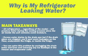 why is my refrigerator leaking water