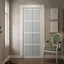 frosted bi fold interior closet door