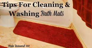 tips for cleaning washing bath mats