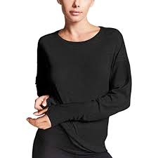 If you prefer a long, scoop neck shirt that's super functional for workouts, you'll love layer 8's training tee. Fihapyli Womens Workout Tee Tops Long Sleeve Yoga Running Gym Sports T Shirt Stretch Womens Long Sleeve Shirts Workout Tops For Women Long Sleeve Workout Shirt