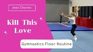 k pop gymnastics floor routine