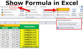 Show Formula In Excel Shortcut Example How To Show