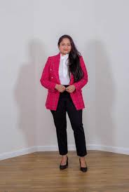 how to style hot pink blazer 10 outfit