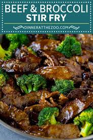 beef and broccoli stir fry dinner at