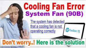 system fan 90b error cooling fan not