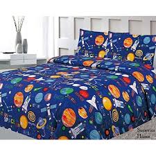 piece twin size print sheet set with