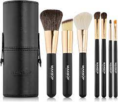 makeup makeup brush set in black