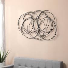 metal abstract circular wall decor