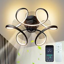 1pc ceiling fan with light remote low