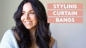 2 ways to style curtain bangs