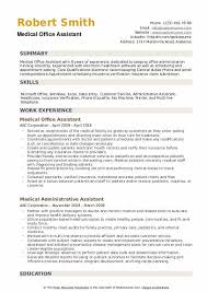 The following resume template can be used for similar job titles as follows: Medical Office Assistant Resume Samples Qwikresume