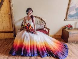 There are 261 tie dye bouquet for sale on etsy, and they cost $37.42 on average. You Need To Take A Look At This Beautiful Dip Dye Wedding Dresses Alldaychic