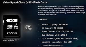 Edge Memory Announces Video Speed Class Sd Cards