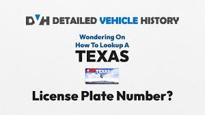 texas license plate lookup get