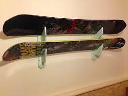 ski and snowboard rack wall mount