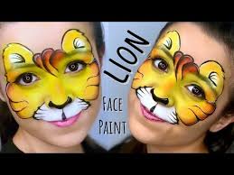 lion one stroke face paint tutorial