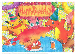 Whether you want a card featuring ash or pikachu we have you covered. Hi Res Pokemon Rescuing Old Pokemon Art On Twitter Today We Celebrate A Special Birthday In Our Team So Happy Birthday Catstorm26 Here S A 1998 Greeting Card By Kagemaru Himeno