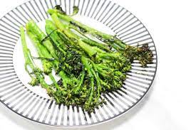 oven roasted long stem broccoli a