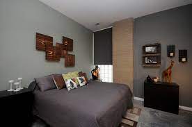gray walls brown furniture photos