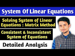 solving system of linear equations by