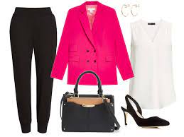 wear to work hot pink blazer