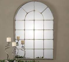 Jaycee Arch Windowpane Wall Mirror