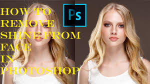 remove shine from face in photo