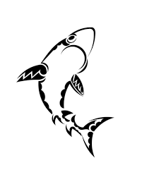 hammerhead shark tattoo vector images