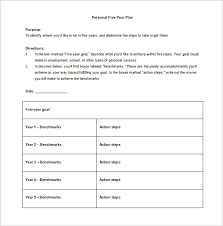 1 Year Plan Template Letter Template