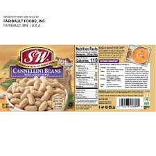 s w canned cannellini beans nutrition