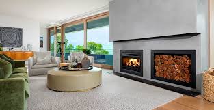 Heatmaster Open Wood Fireplace Gold