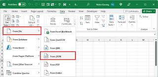 how to import json into excel