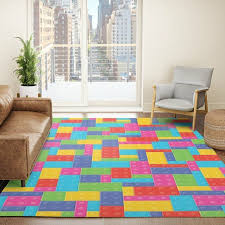 building blocks rug colorful rug kids