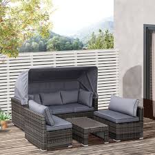 outdoor rattan wicker sofa set