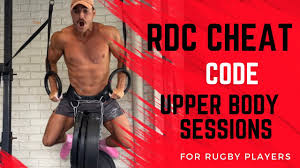 rugby players upper body gym session