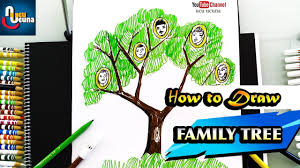 How To Make Family Tree Easy How To Draw Family Tree Step By Step
