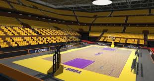 Indoor Basketball Stadium Sponsored 3d Basketball Indoor