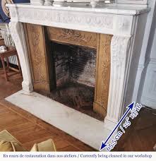 Louis Xvi Fireplace Of White Marble