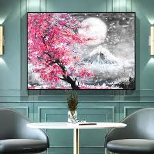 Cherry Blossom Mount Wall Art Posters