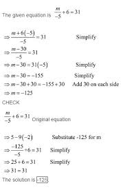 Solving Linear Equations