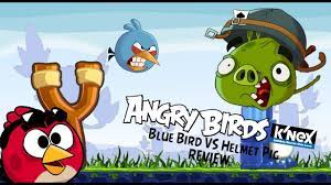 Angry Birds K'nex Blue Bird Vs Helmet Pig Review - YouTube