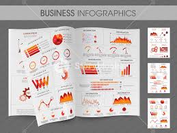Business Infographic Magazine With Creative Elements For