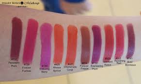 l oreal infallible lipstick swatches